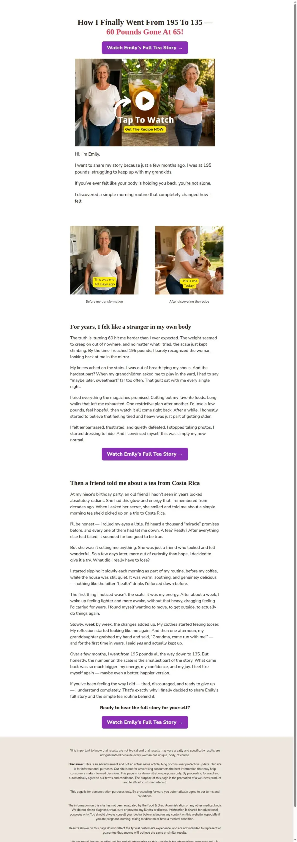 Healthy Weight Management Landing Page