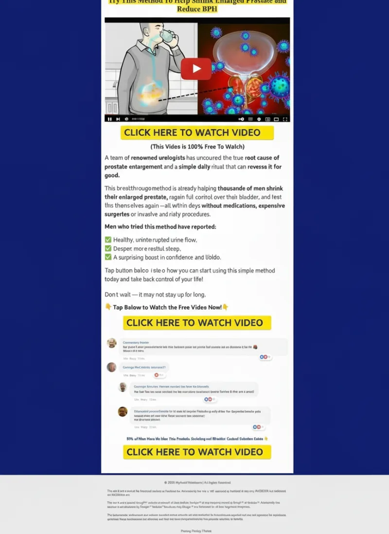 Men's Prostate Health Landing Page